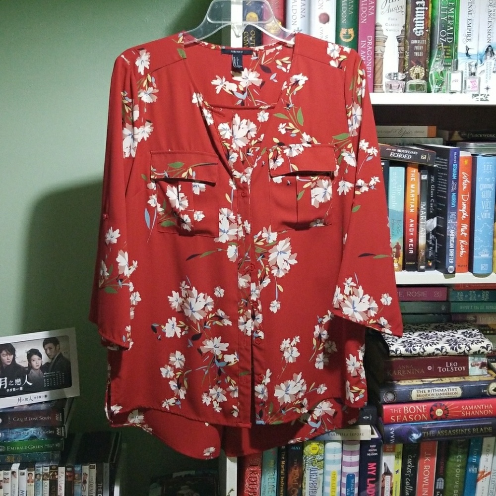 Beautiful, floral blouse